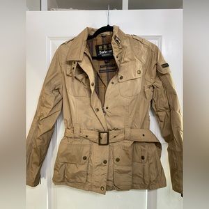 Barbour Jacket Tan Size 6